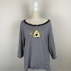 Shenanigans Striped Honey Bee Shirt